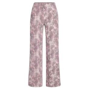 SKIMS NWT Sleep Straight Leg Pant Bloom Mini Multi Animal Pink Leopard Print XL
